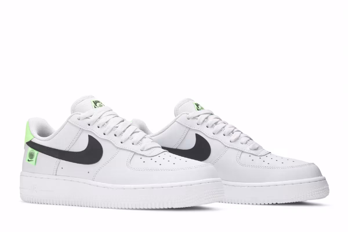 Nike Air Force 1 Platinum Green Strike, view 9