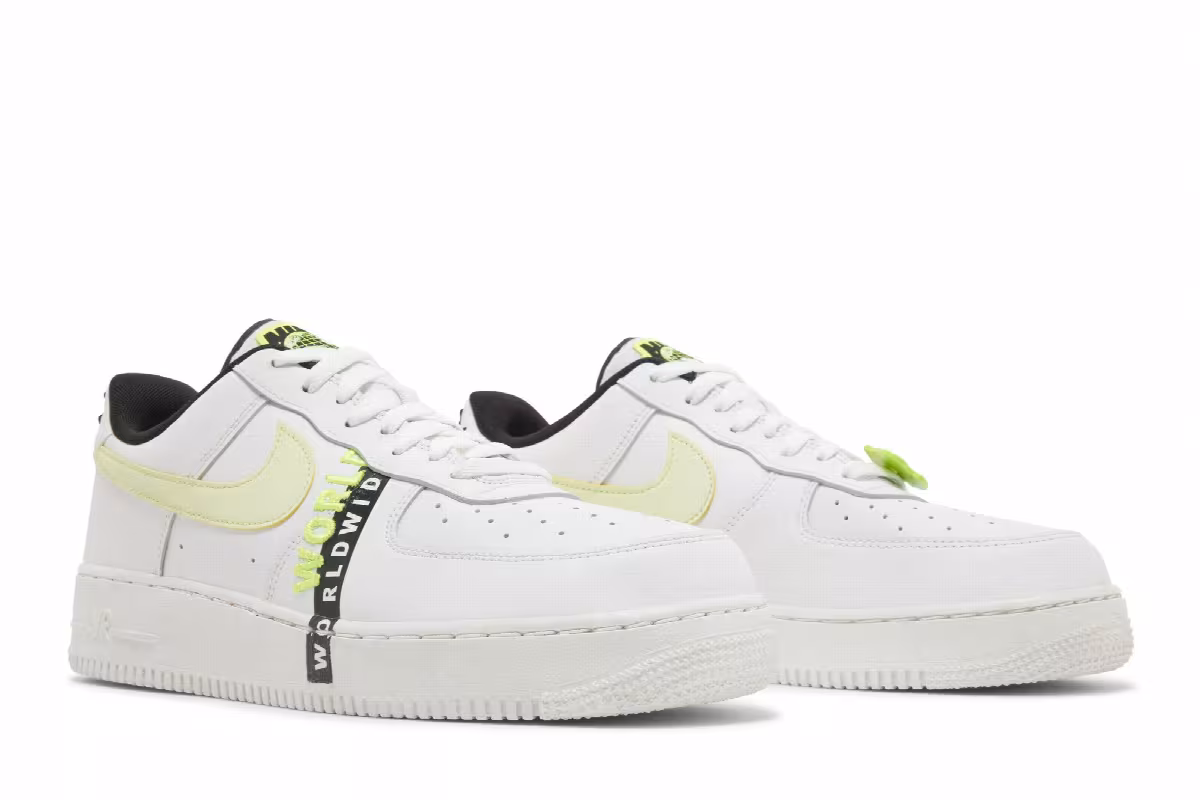 Nike Air Force 1 Worldwide Pack - Volt, view 9