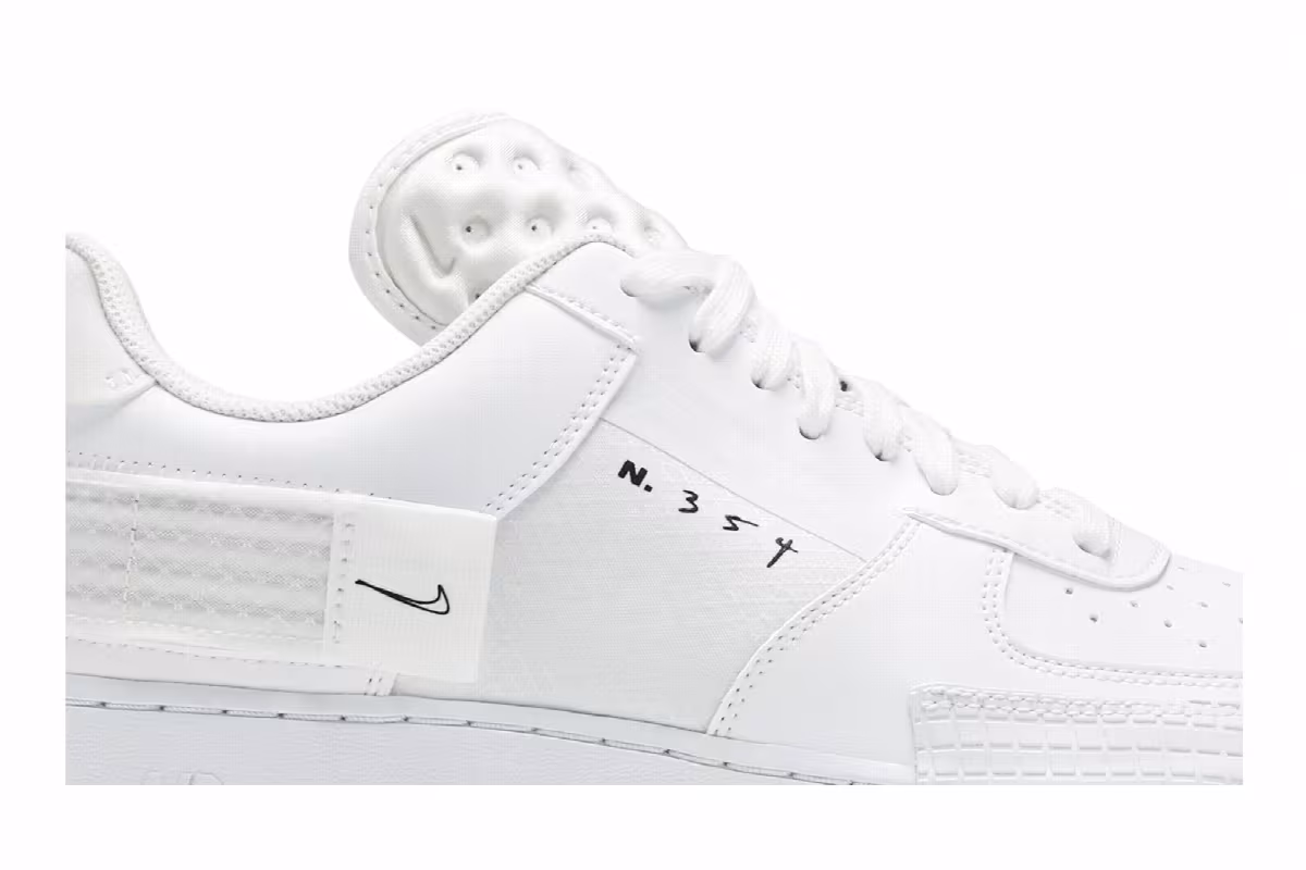Nike Air Force 1 Type 2 Triple White, view 3