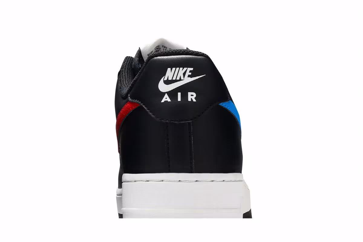 Nike Air Force 1 Mismatch Swooshes - Black, view 8