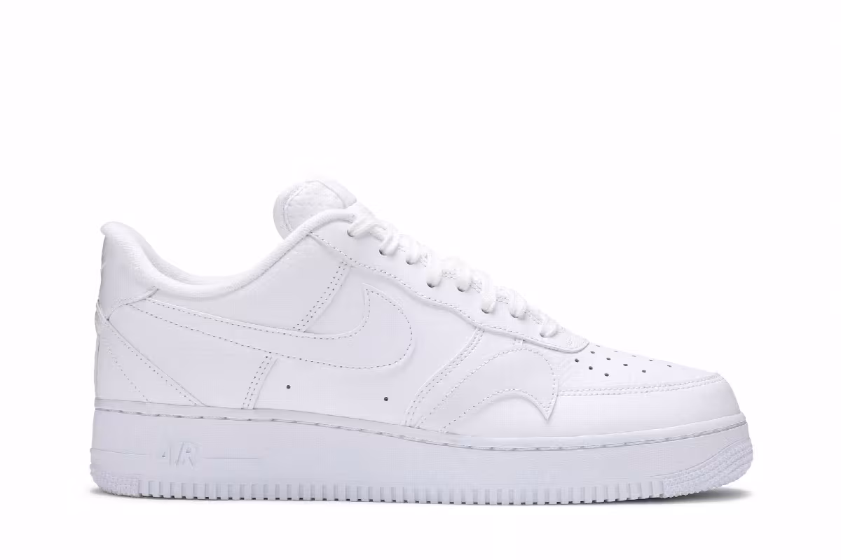 Nike Air Force 1 Misplaced Swoosh - Triple White, view 2
