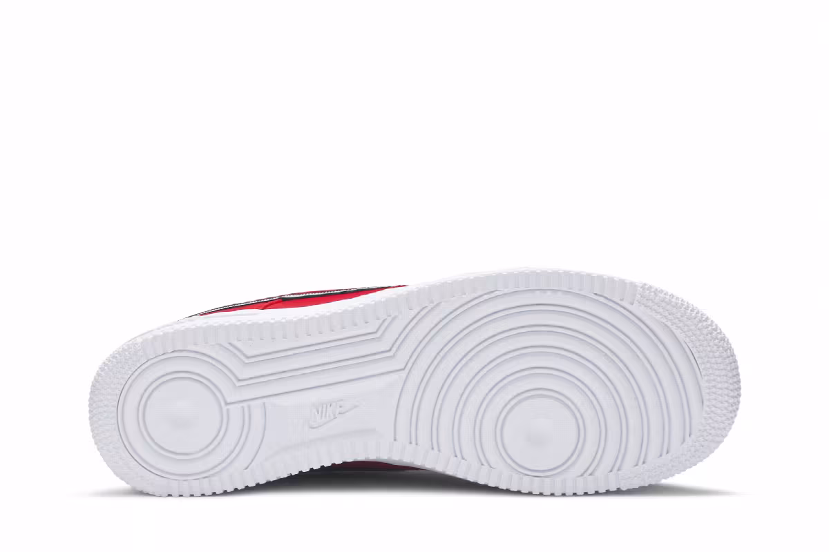 Nike Air Force 1 Low Reverse Stitch - Red, view 5