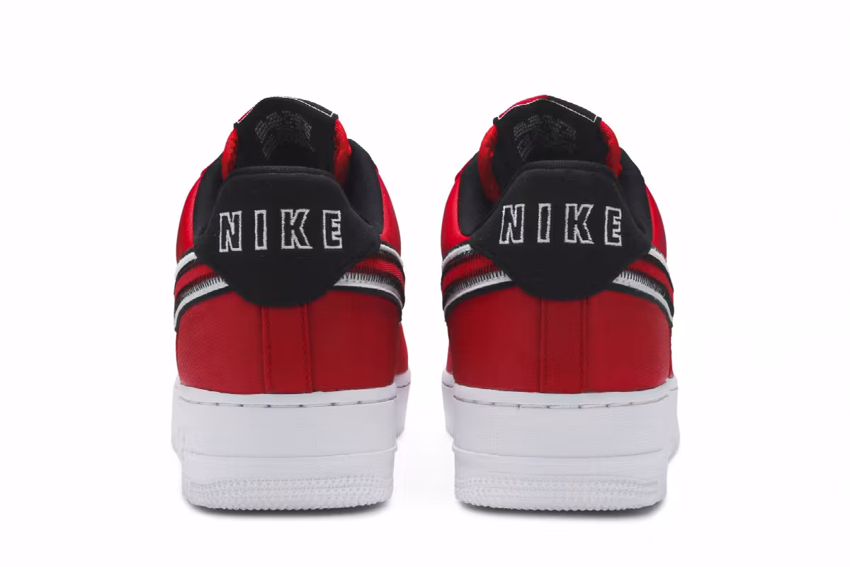 Nike Air Force 1 Low Reverse Stitch - Red, view 7