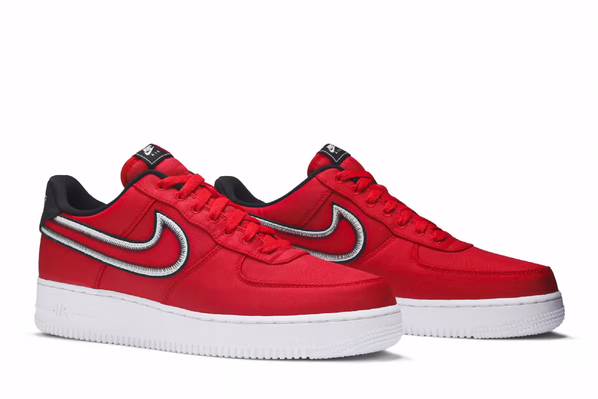 Nike Air Force 1 Low Reverse Stitch - Red, view 9