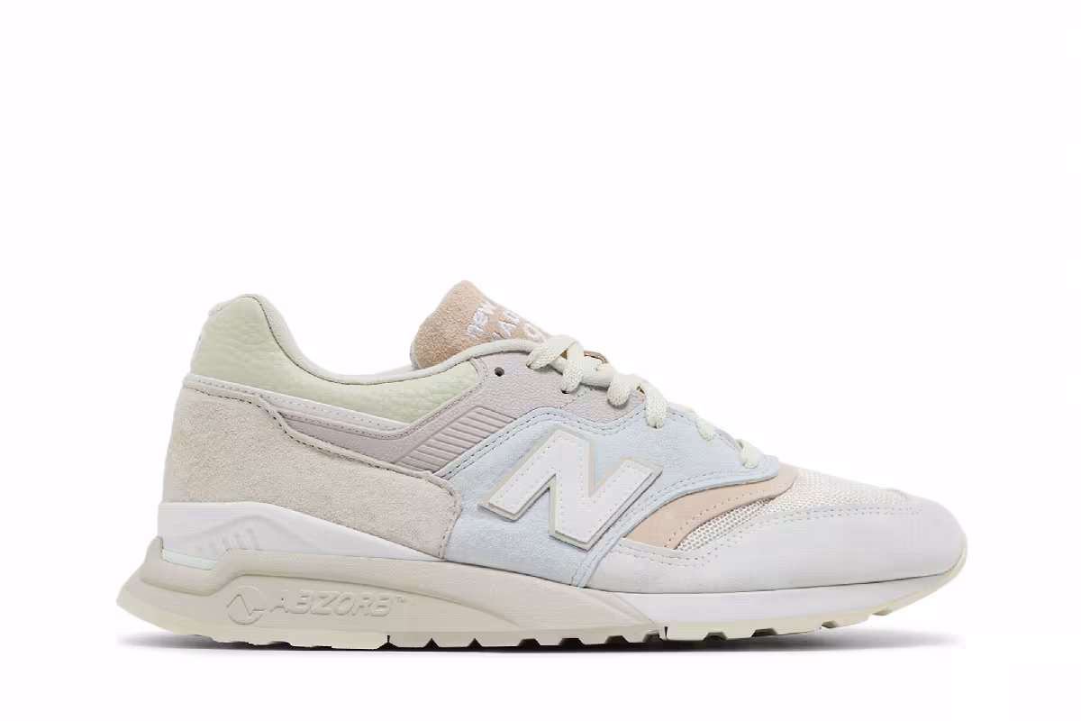 Ronnie Fieg x New Balance 997.5 Made in USA Easter Pack - Ice Blue Peach, view 2