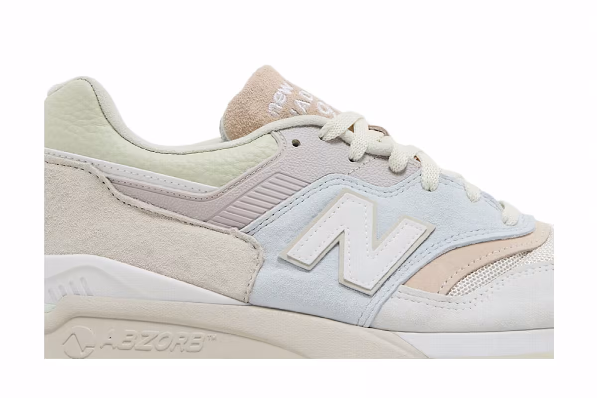 Ronnie Fieg x New Balance 997.5 Made in USA Easter Pack - Ice Blue Peach, view 3