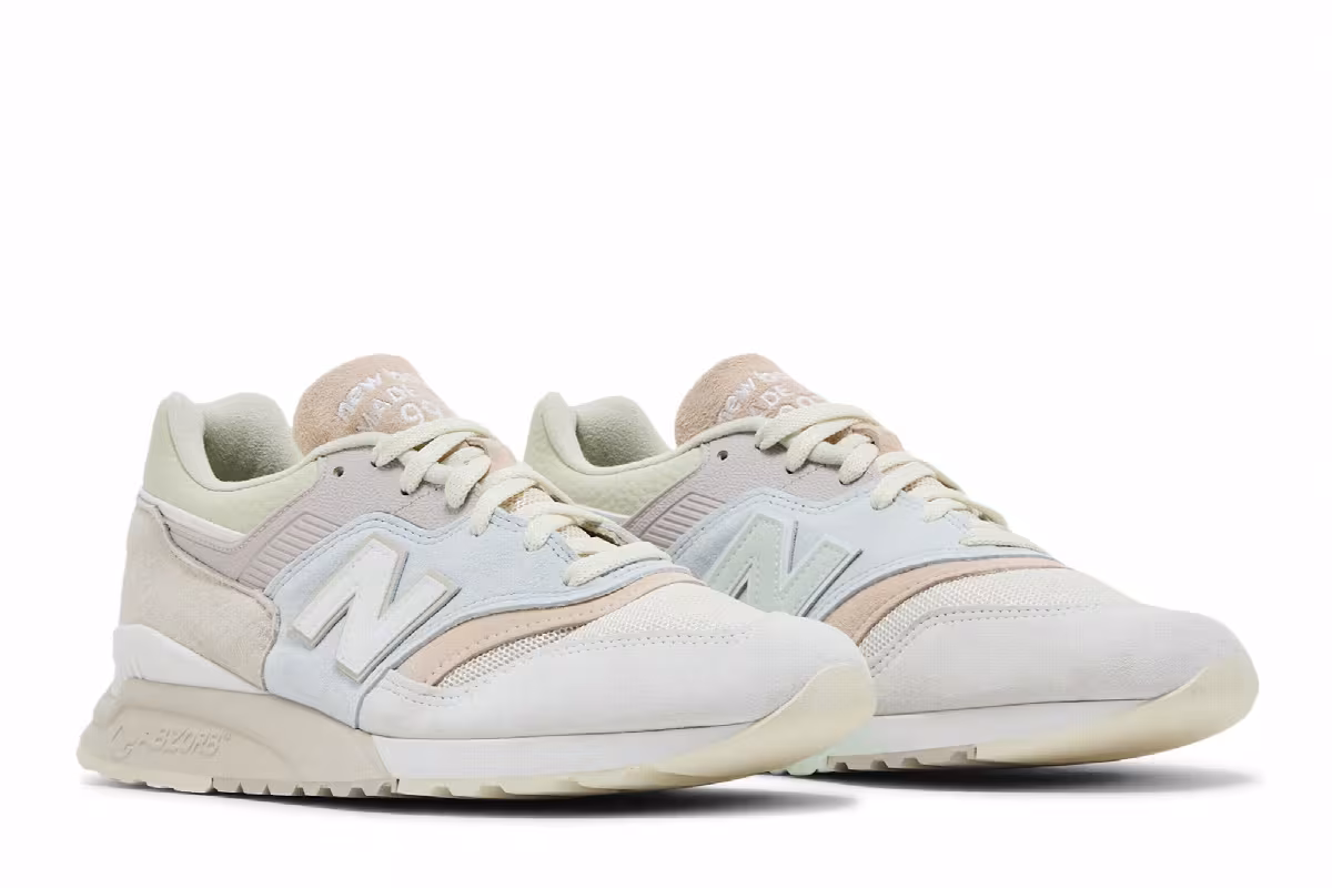 Ronnie Fieg x New Balance 997.5 Made in USA Easter Pack - Ice Blue Peach, view 9