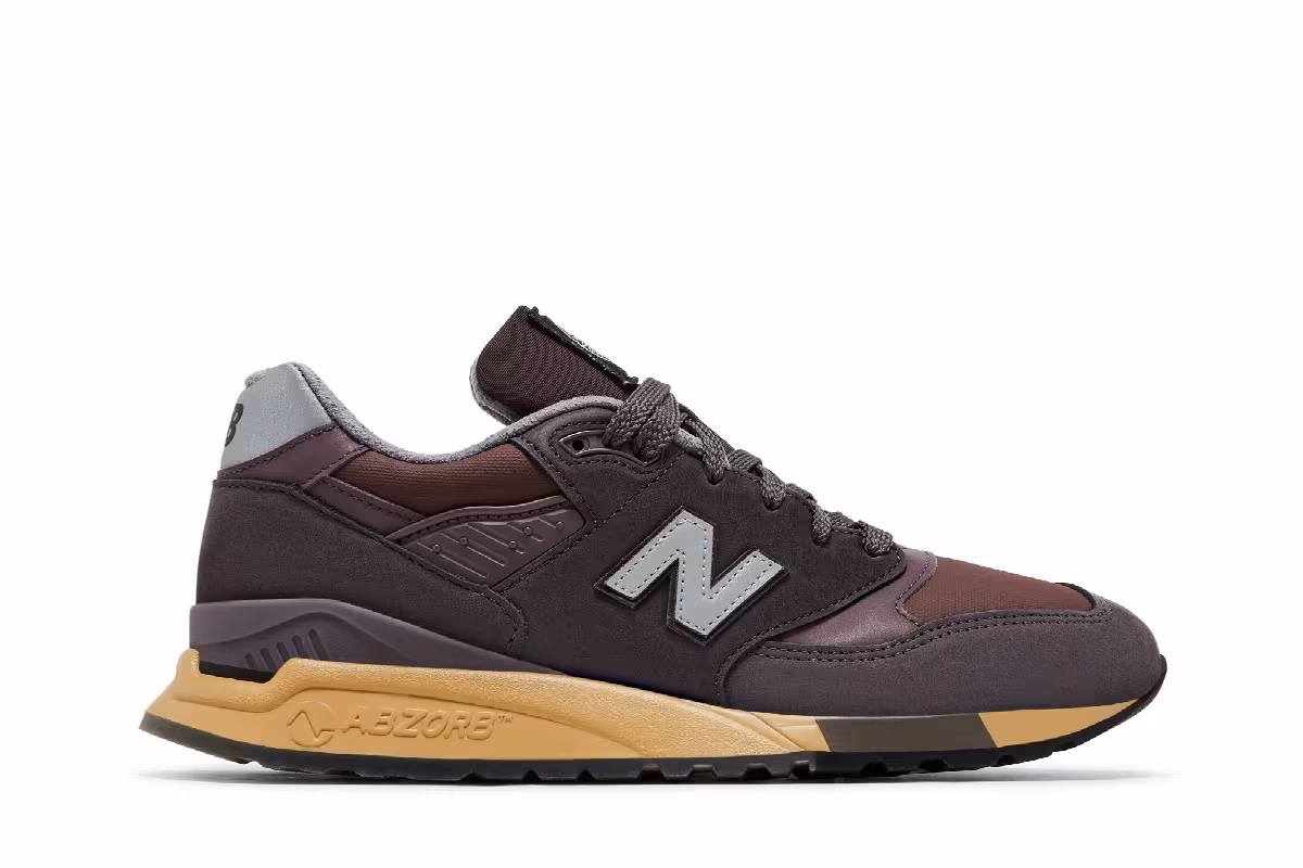 Stone Island x New Balance 998 Made in USA Raso Gommato, view 2