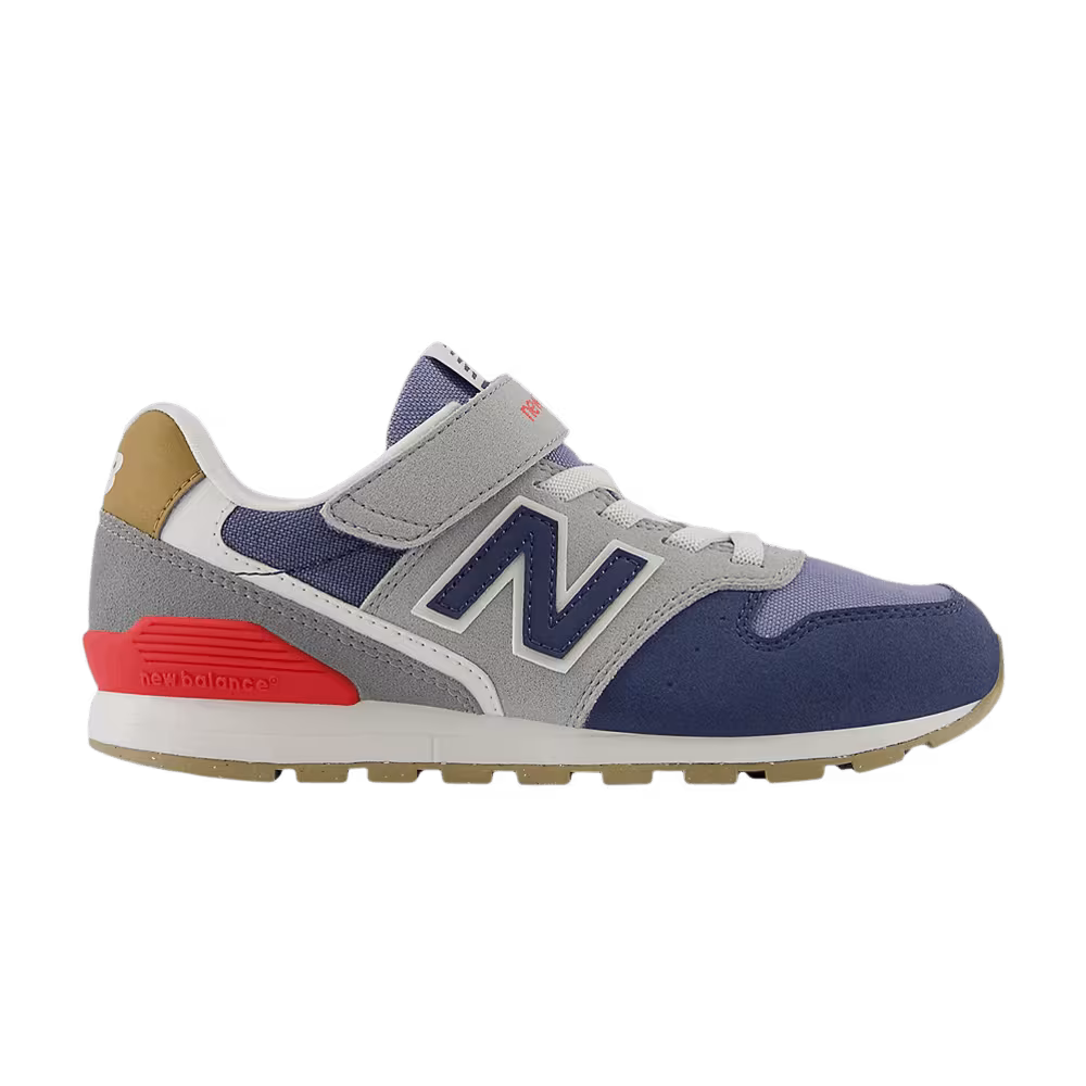 New Balance 996 Hook & Loop Little Kid Wide Vintage Indigo Blast Red