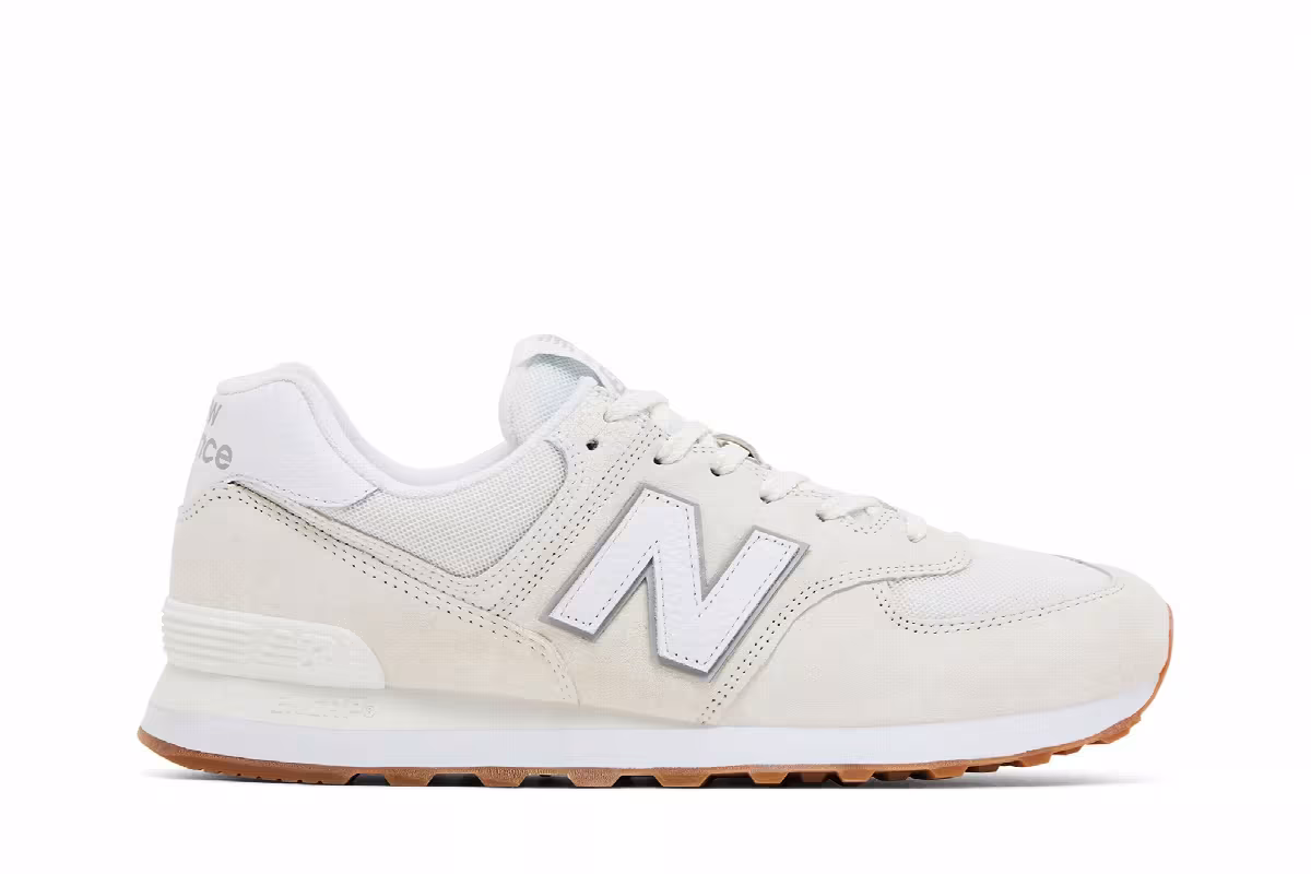 New Balance 574 Sea Salt Concrete Gum, view 2