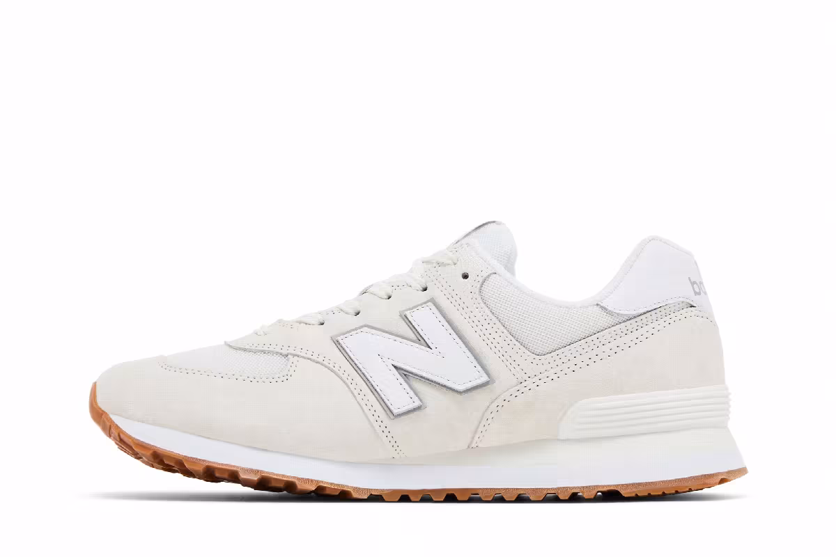 New Balance 574 Sea Salt Concrete Gum, view 4