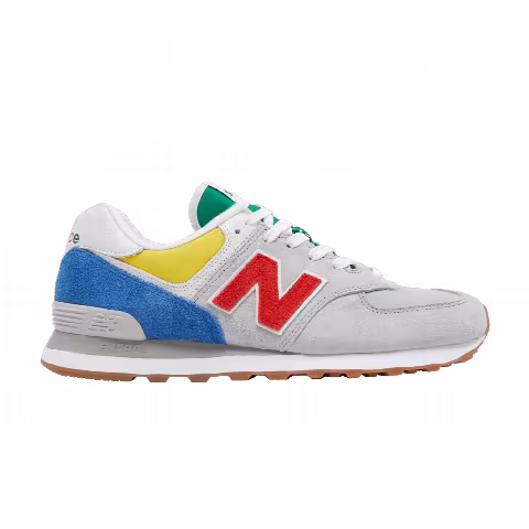 STAUD x New Balance 574 'Rain Cloud Team Red'