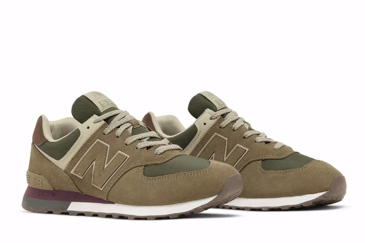 New Balance 574 Olive Bone, view 9