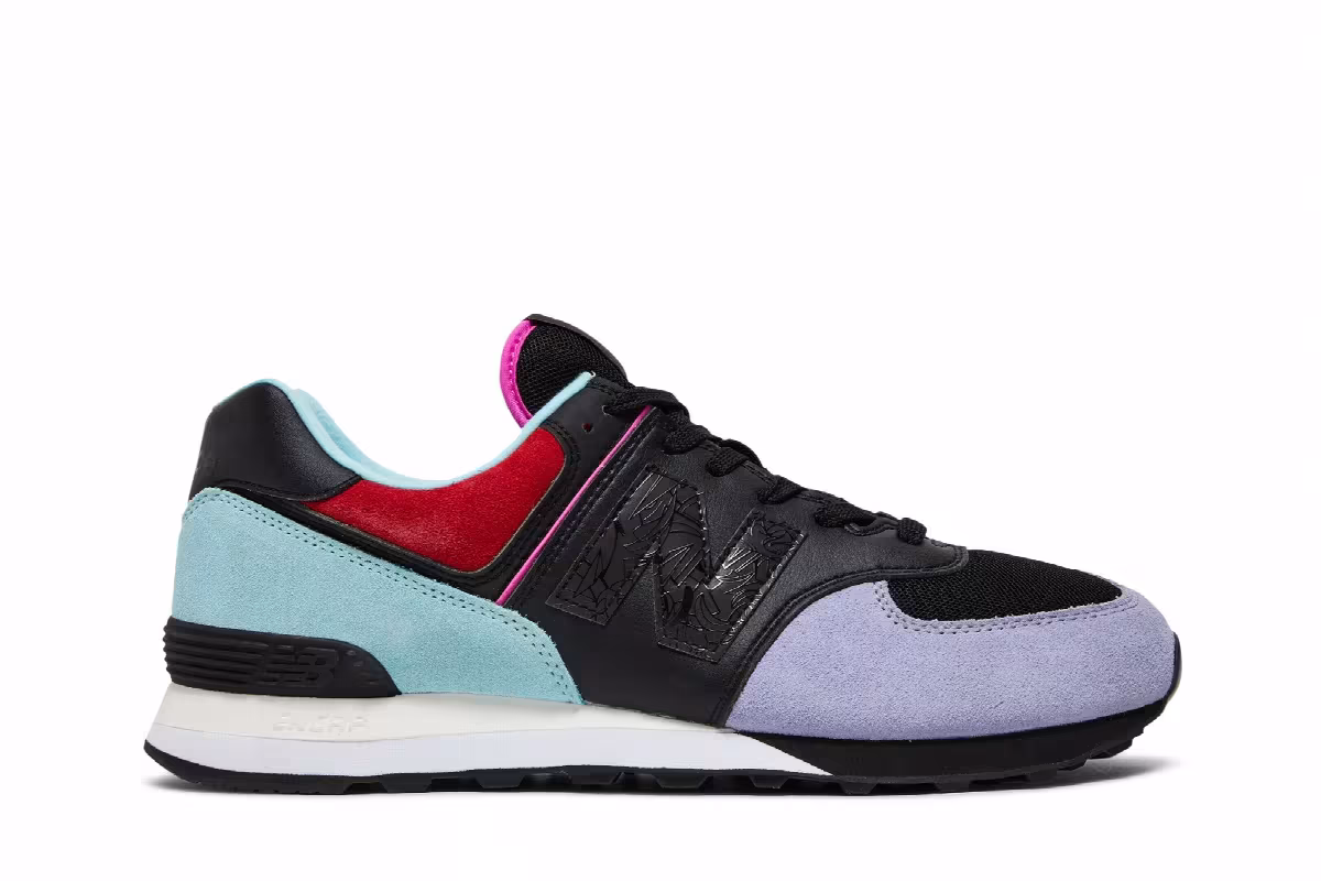 Louis De Guzman x New Balance 574 Geometric Color-Blocked, view 2