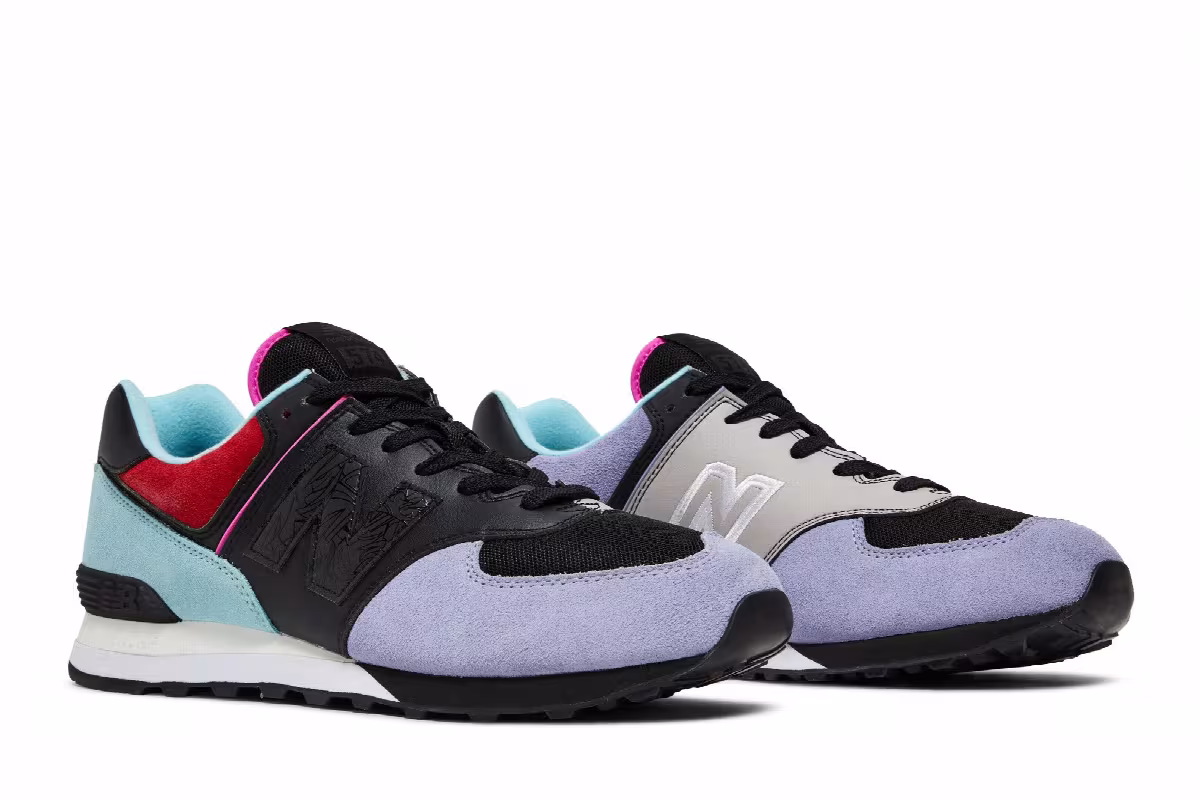 Louis De Guzman x New Balance 574 Geometric Color-Blocked, view 9