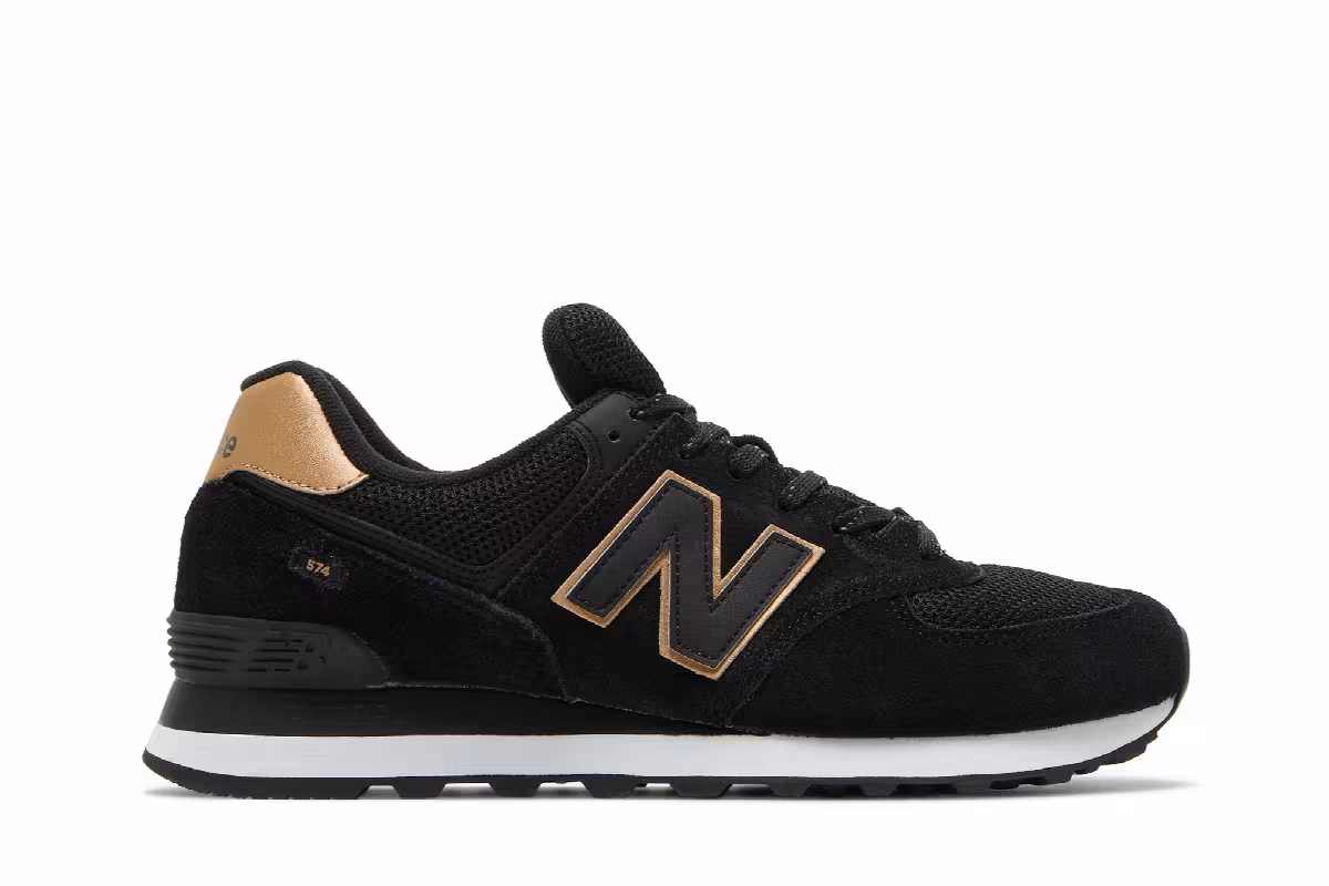 New Balance 574 Black Gold, view 2
