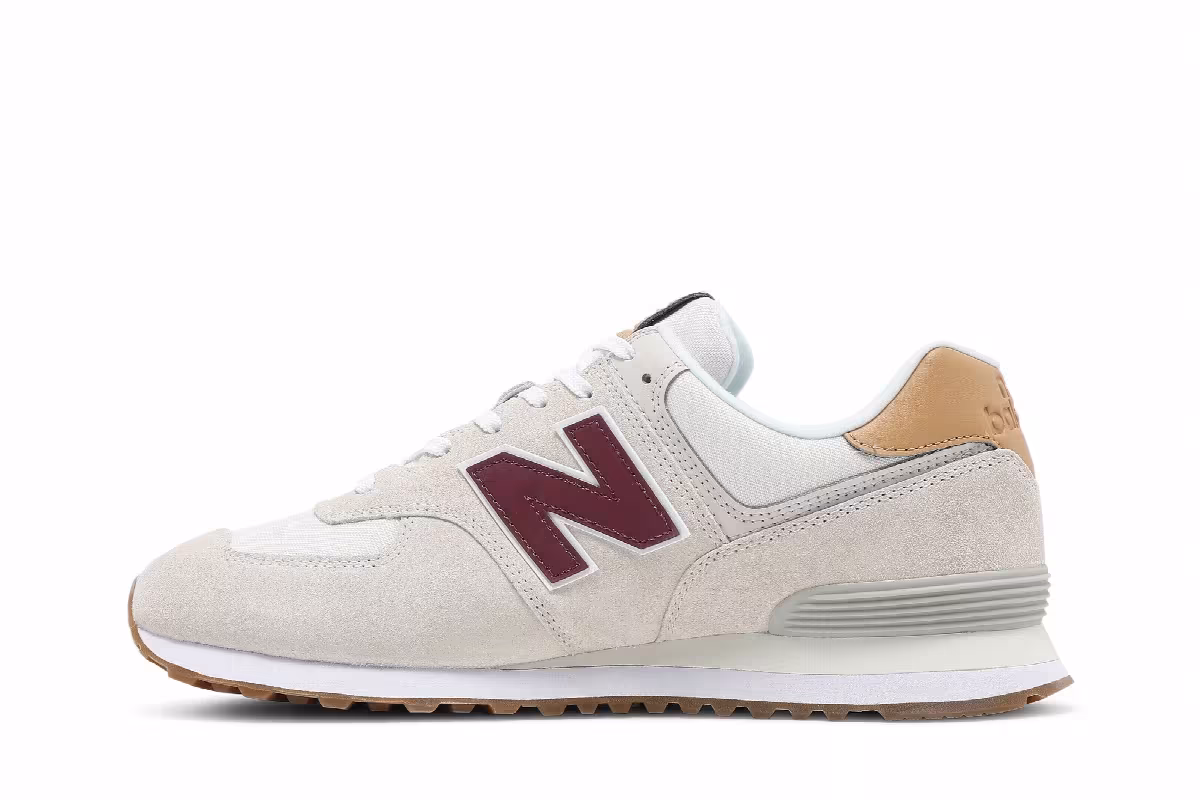New Balance 574 Timberwolf Grey Oak, view 4