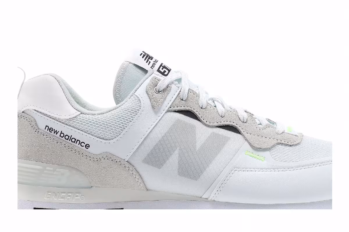 New Balance 574 White Summer Fog, view 3