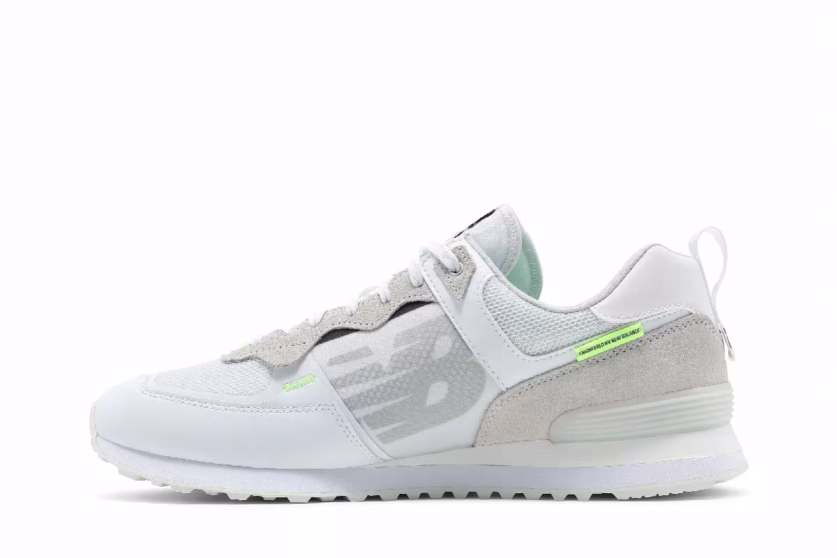 New Balance 574 White Summer Fog, view 4