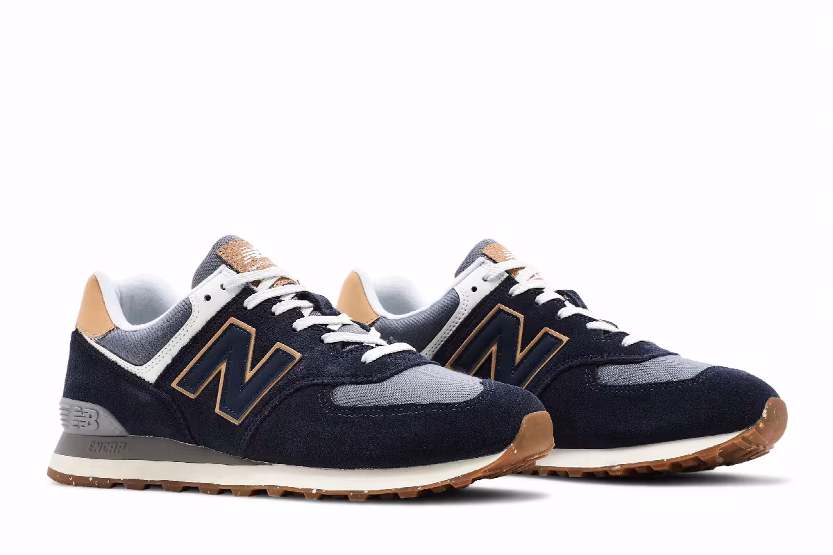 New Balance 574 Natural Indigo Maple, view 9