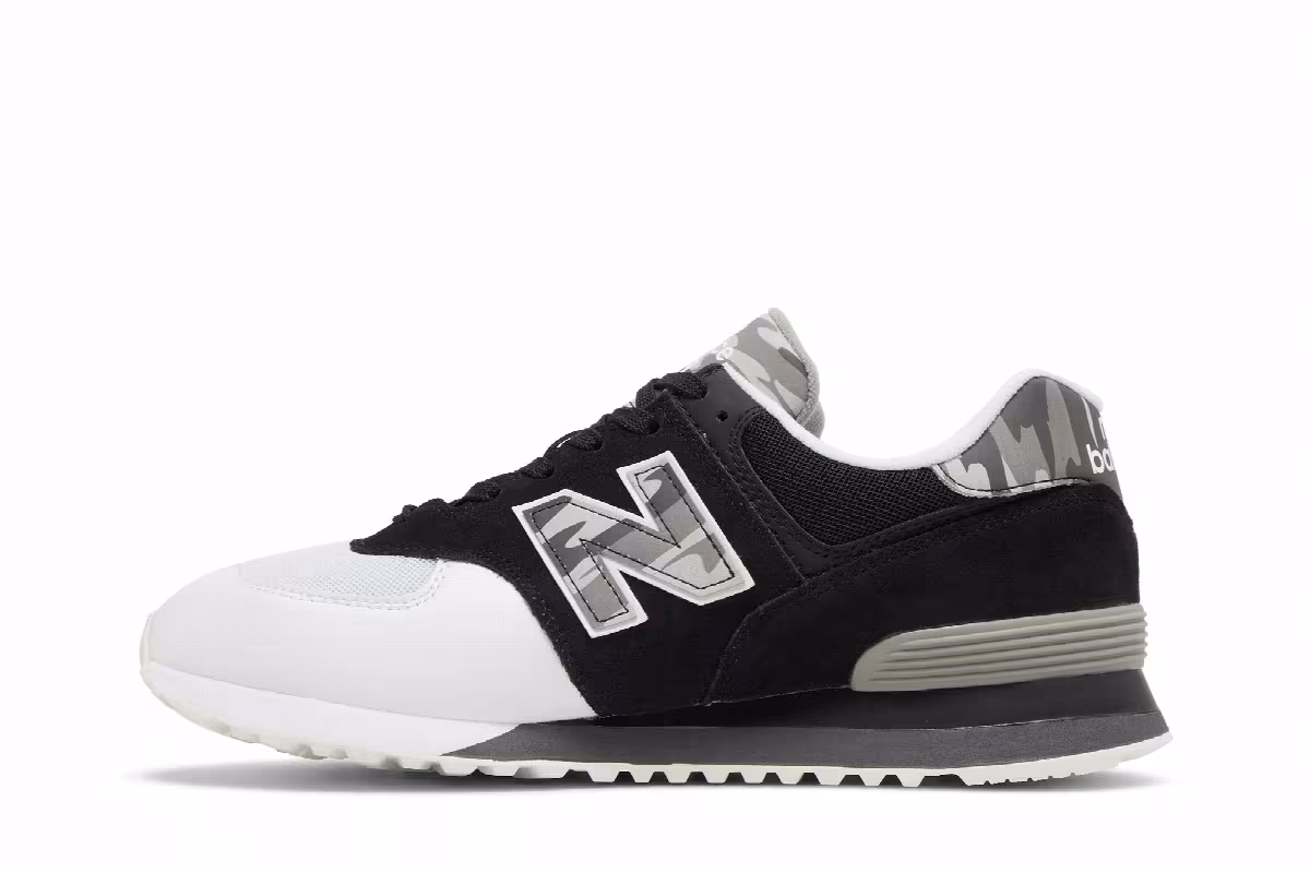 New Balance 574 Black Camo, view 4