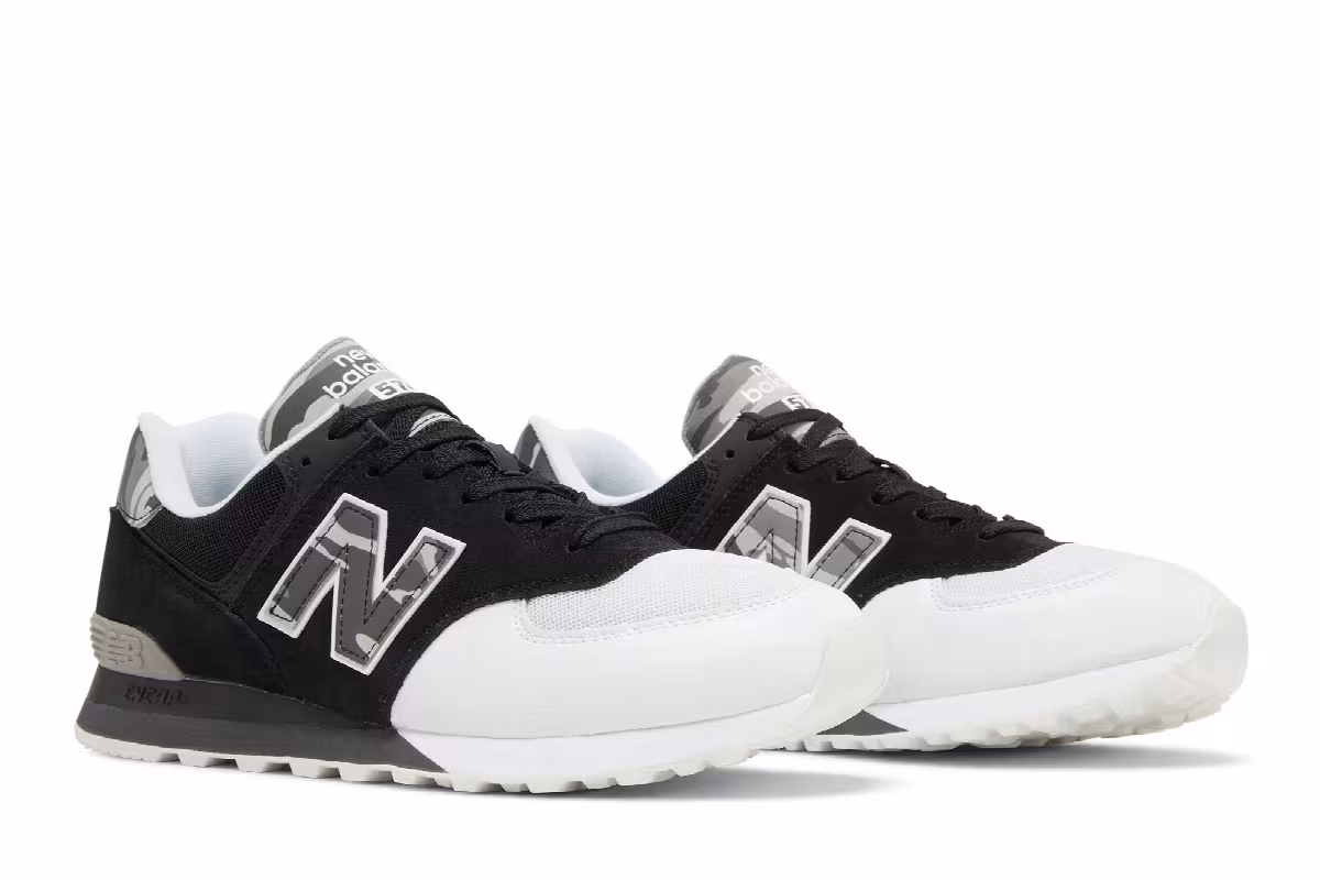 New Balance 574 Black Camo, view 9