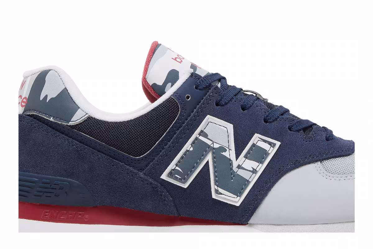 New Balance 574 Natural Indigo Camo, view 3