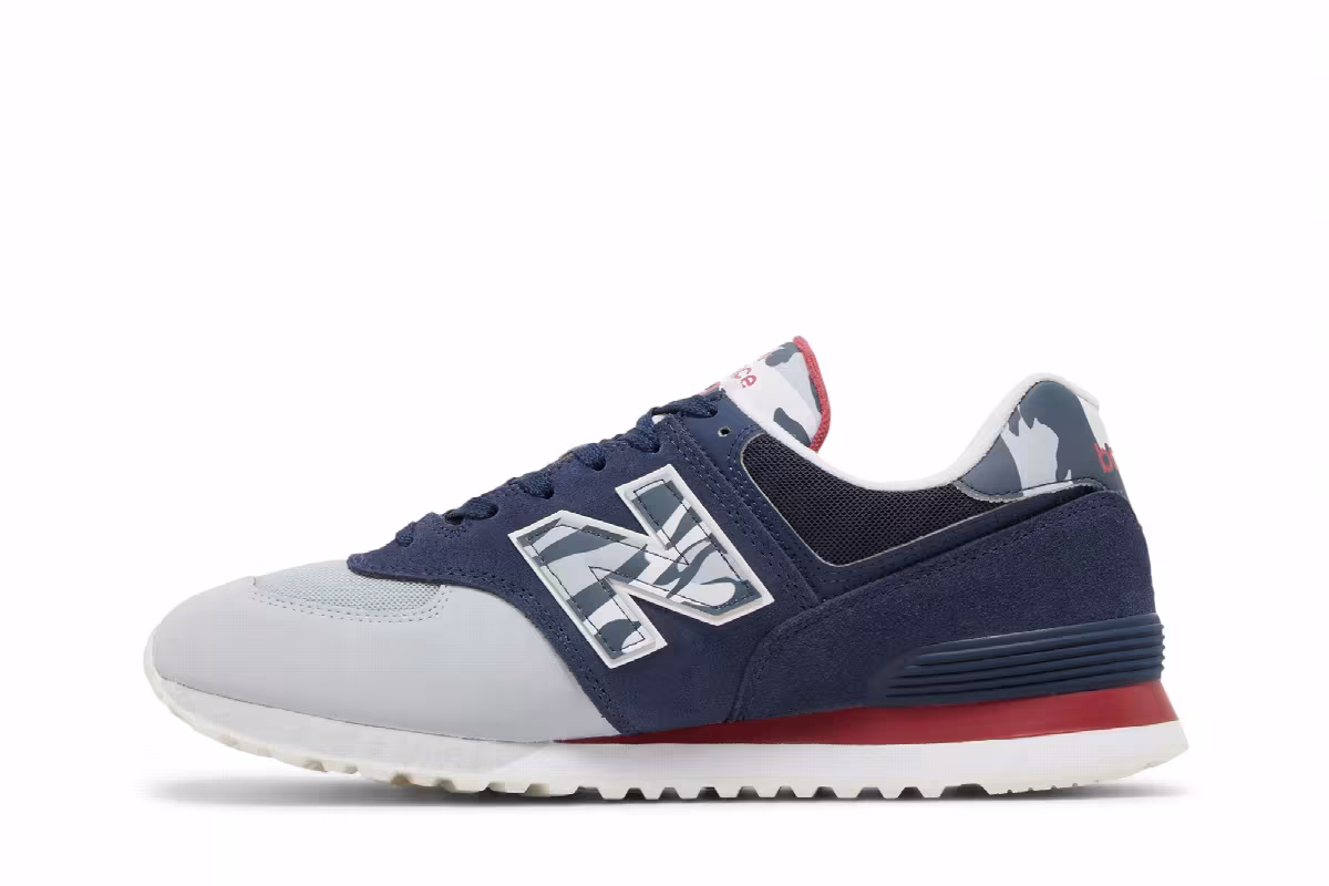 New Balance 574 Natural Indigo Camo, view 4