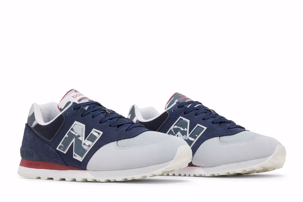 New Balance 574 Natural Indigo Camo, view 9