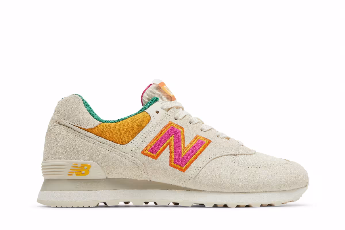New Balance 574 Cream Pink, view 2