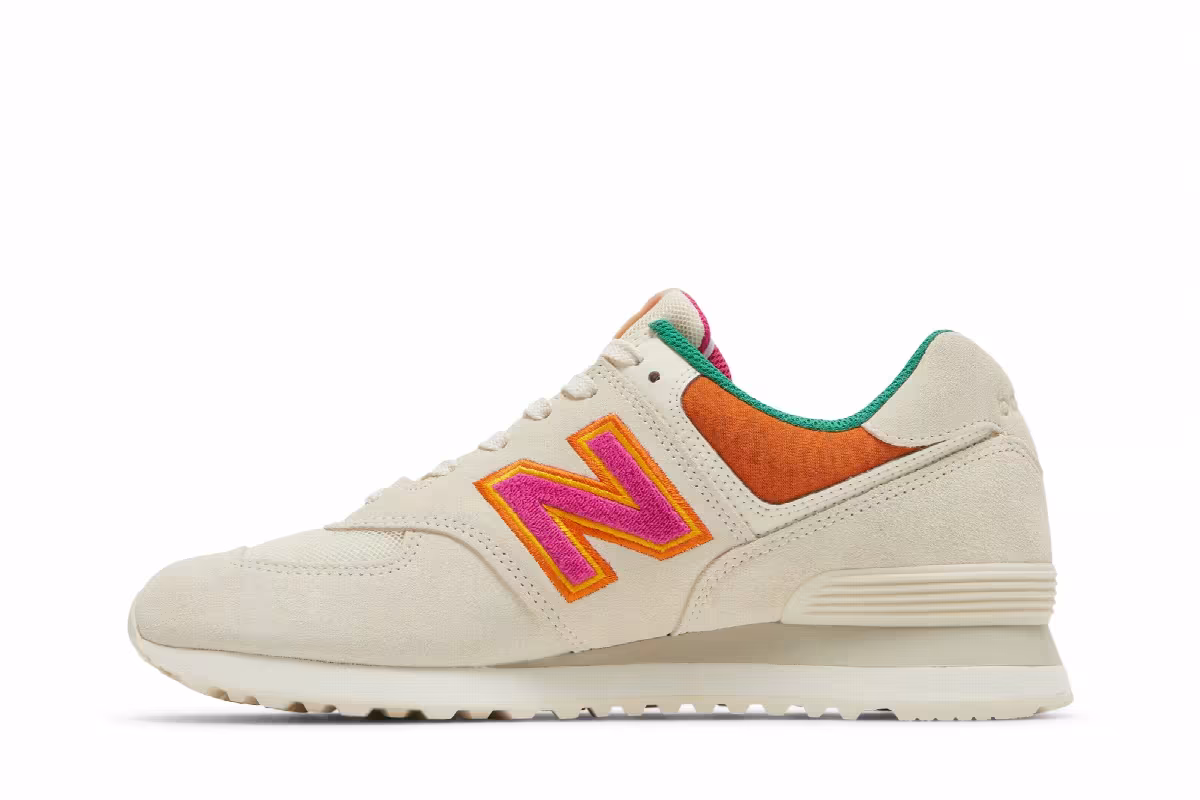 New Balance 574 Cream Pink, view 4