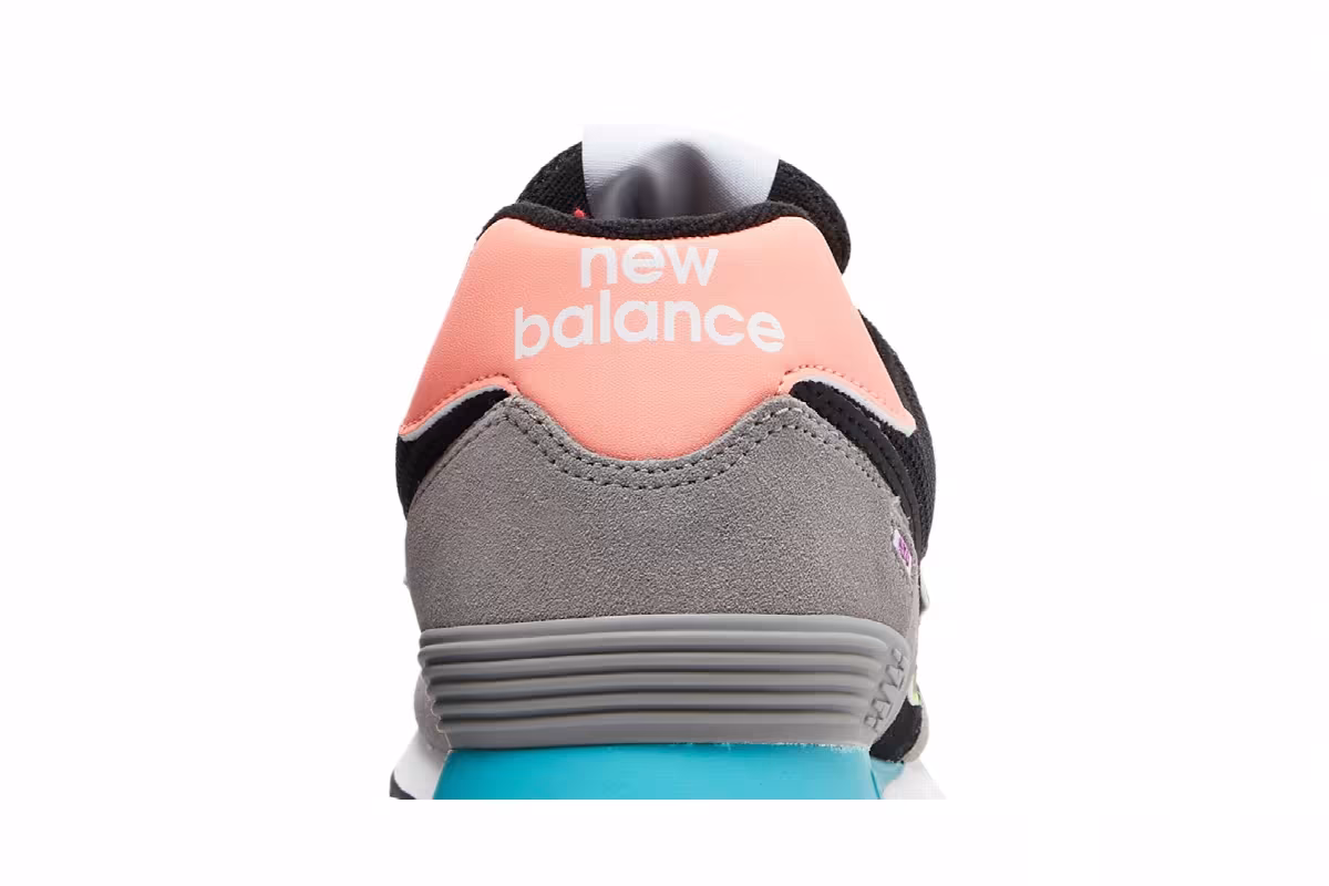 New Balance 574 Black Paradise Pink, view 8