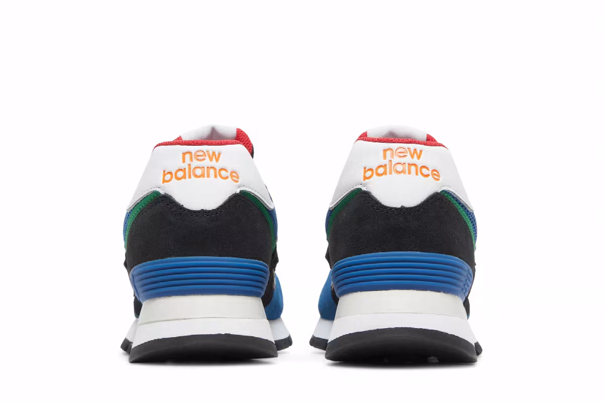New Balance 574 Rugged Black Captain Blue, view 7