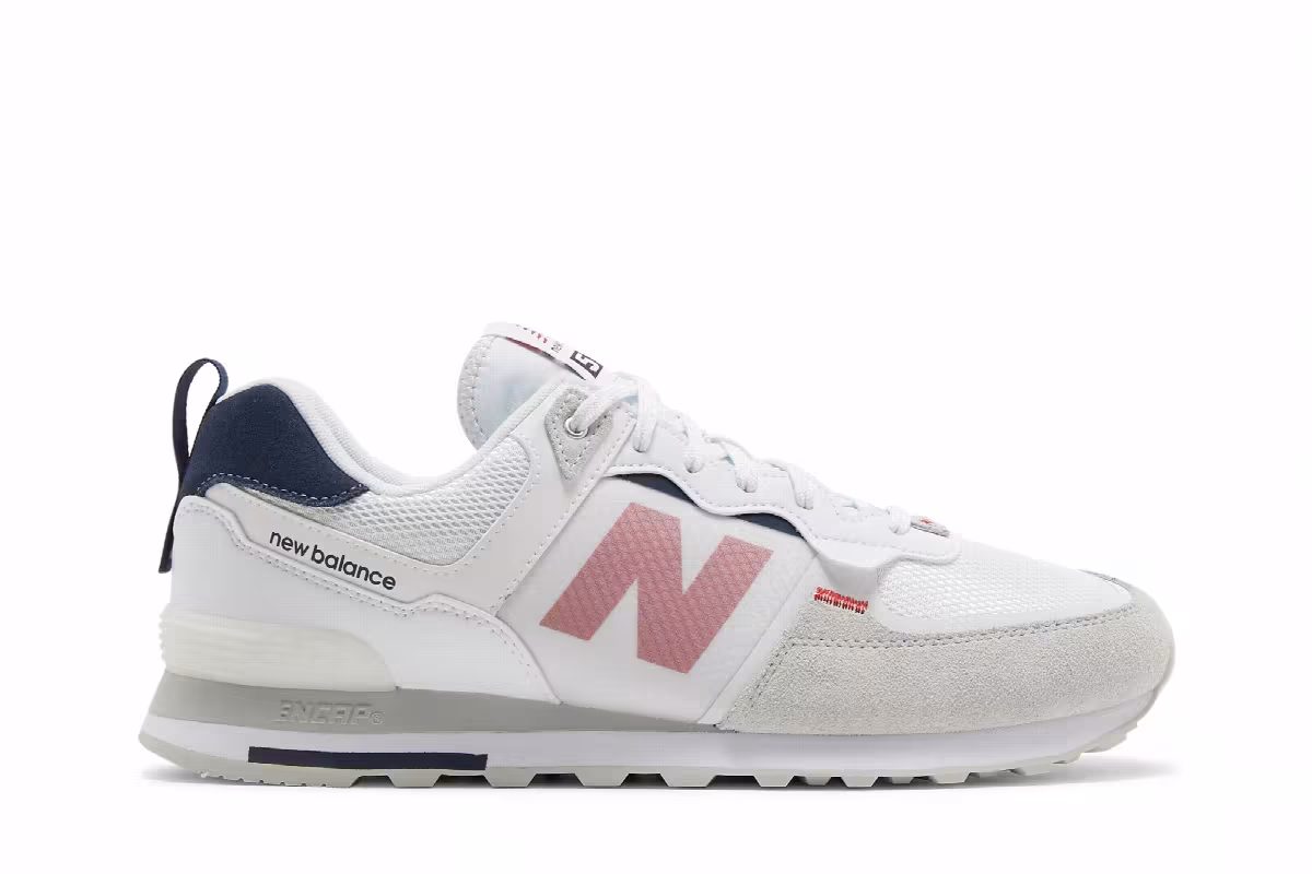 New Balance 574 White Natural Indigo, view 2