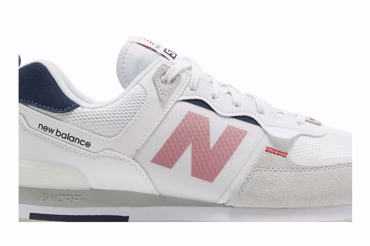 New Balance 574 White Natural Indigo, view 3