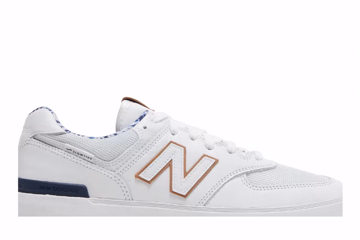 New Balance Slowtide x All Coasts 574 White Arctic, view 3