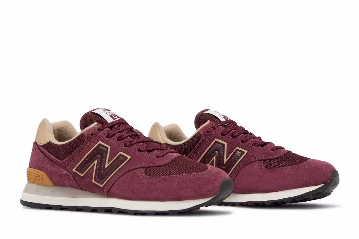 New Balance 574 Burgundy, view 9