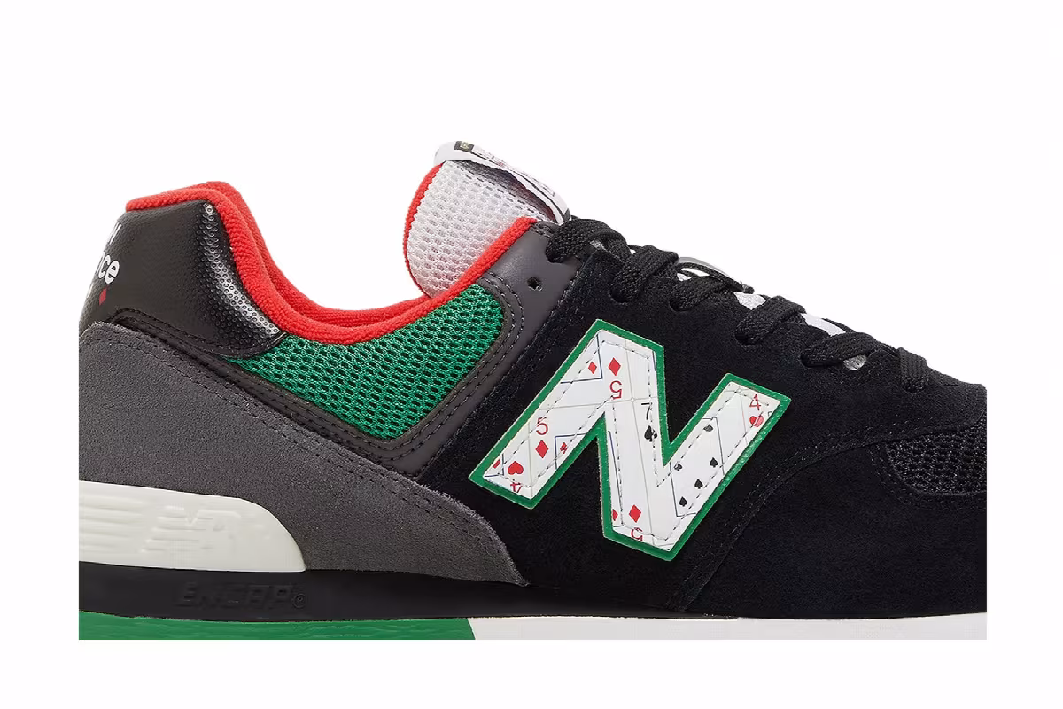 New Balance 574 Playing Card - Black Varsity G, view 3