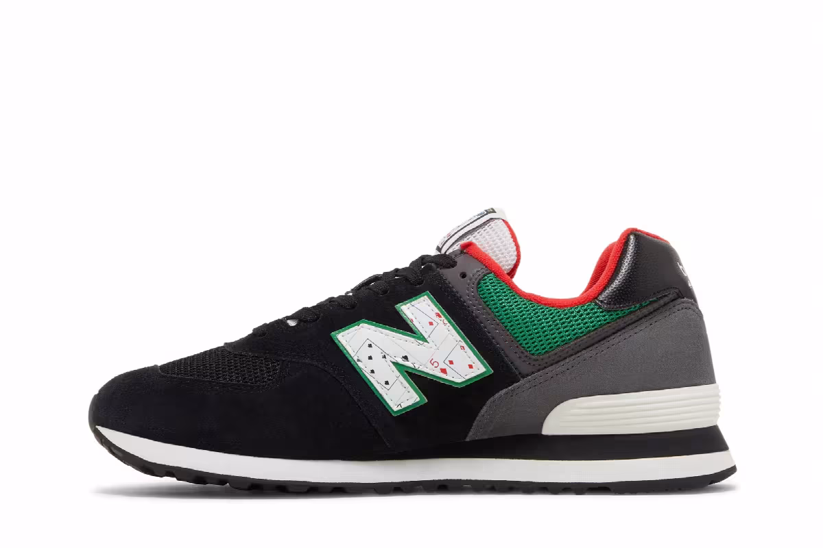 New Balance 574 Playing Card - Black Varsity G, view 4