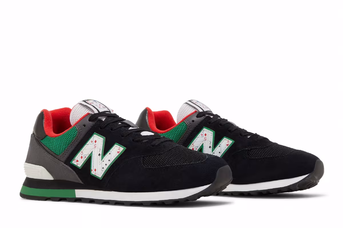 New Balance 574 Playing Card - Black Varsity G, view 9