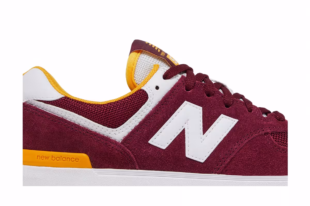 New Balance 574 Burgundy Gum, view 3