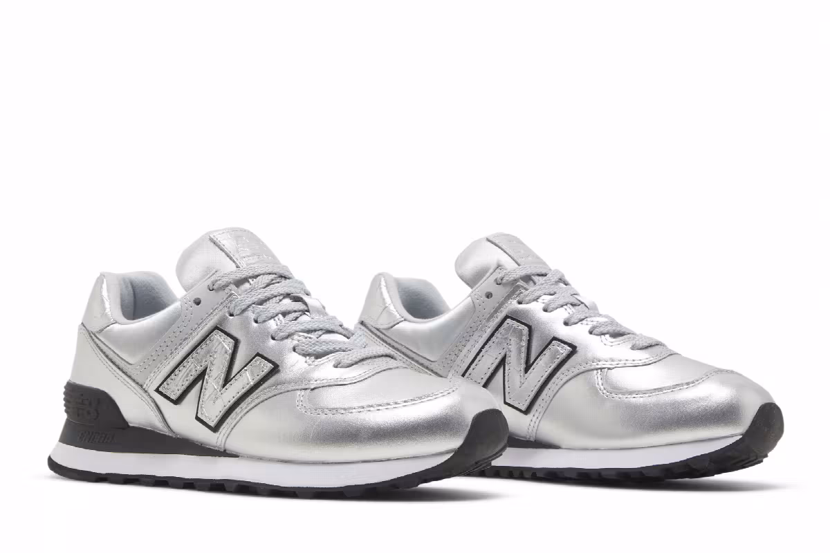 New Balance Women's 574 Silver, view 9