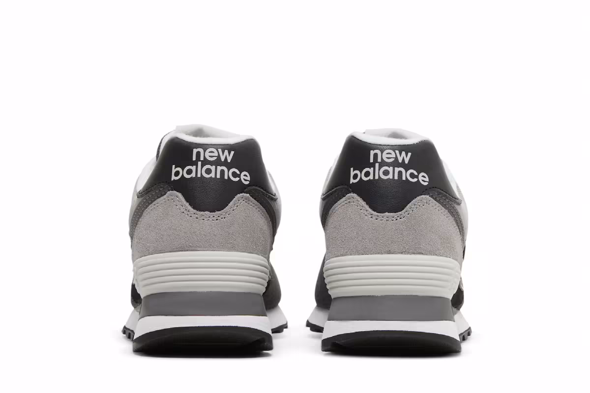 New Balance Women's 574 Black Grey, view 7