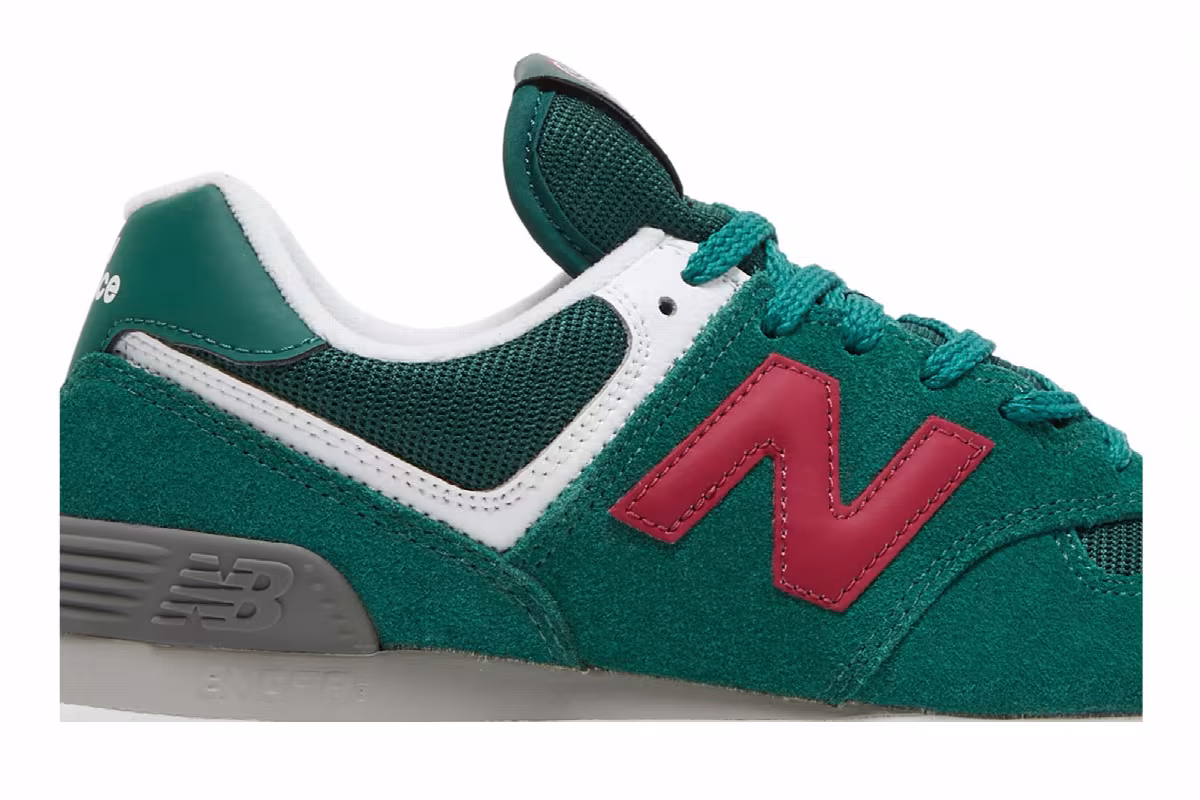 New Balance Women's 574 Green Garnet, view 3