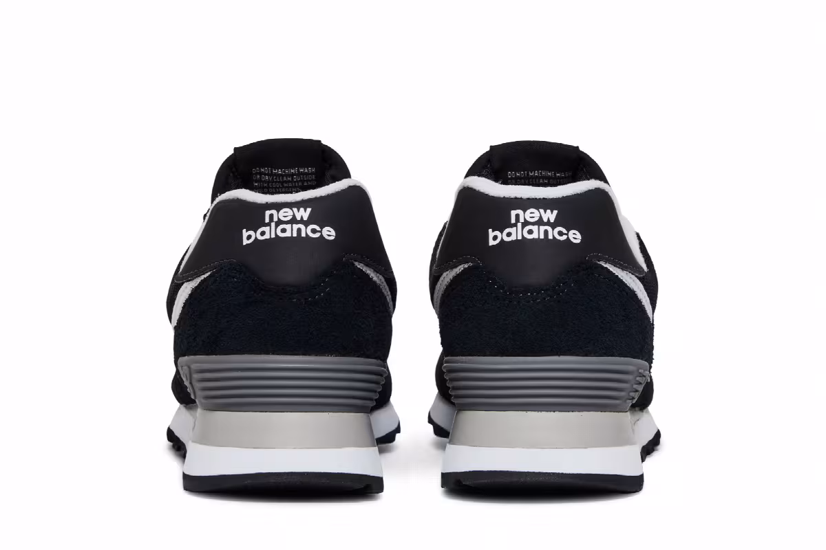 New Balance Women's 574 Black Oyster Pink, view 7