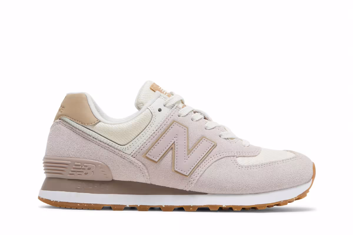 New Balance Women's 574 Space Pink Angora, view 2
