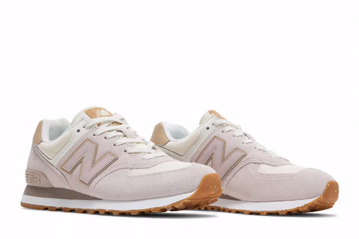 New Balance Women's 574 Space Pink Angora, view 9