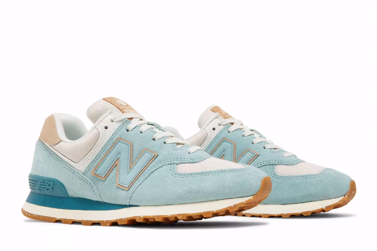 New Balance Women's 574 Storm Blue, view 9