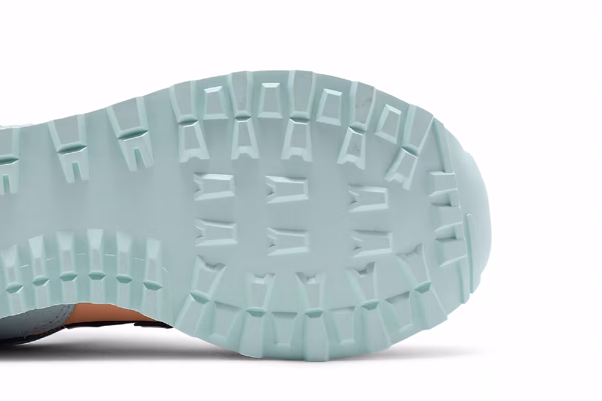 New Balance Women's 574 Light Mango Blue, view 6