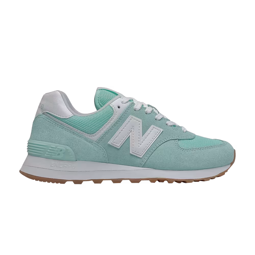 New Balance Women's 574 White Mint